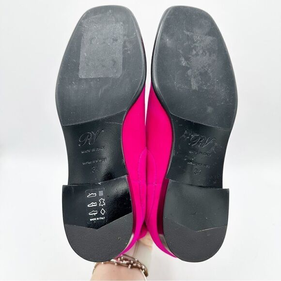 Roger Vivier Fuchsia Pyramide‎ Velvet Chelsea Boot Sz EU 34 US Sz 4 UK 2 - Picture 10 of 12